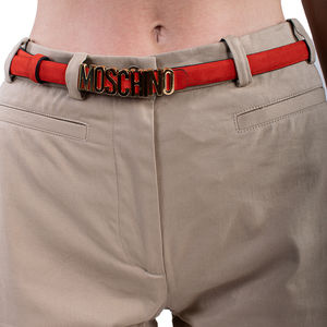 MOSCHINO TOMATO CLASSIC BELT | WOMENS SIZE 75CM